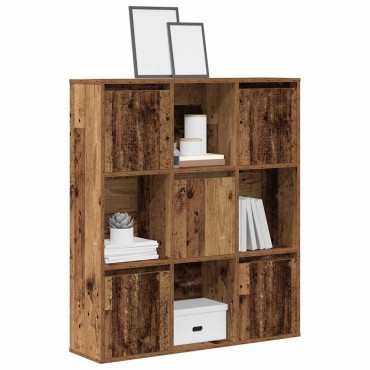 vidaXL Βιβλιοθήκη Όψη Παλαιού Ξύλου 89x24x101,5cm Επεξεργασμένο Ξύλο 1 τεμ.