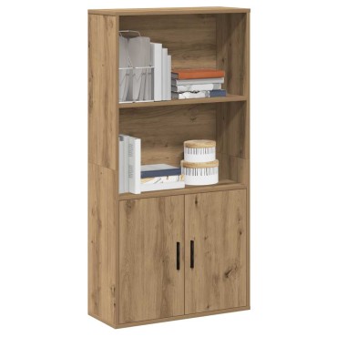 vidaXL Βιβλιοθήκη Αρτισιανή Δρυς 60x24x120cm Επεξ. Ξύλο 1 τεμ.