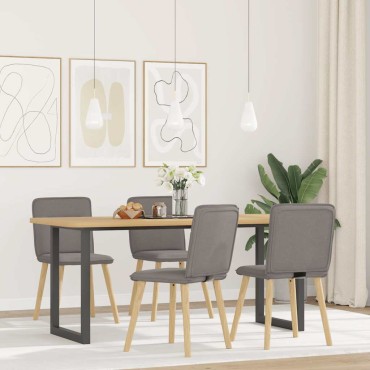 vidaXL Καρέκλες Τραπεζαρίας 4 τεμ. Taupe Υφασμάτινες 45x54x86 cm