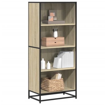 vidaXL Βιβλιοθήκη Sonoma Oak 60x35x139cm Ξύλινη κατασκευή 1 τεμ.