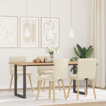 vidaXL Καρέκλες Τραπεζαρίας 4 τεμ. Λινές 45x54x86 cm