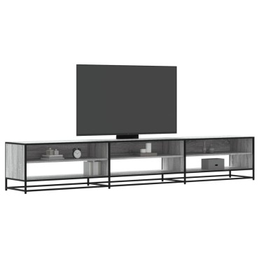 ντουλάπι τηλεόρασης vidaXL Γκρι Sonoma 270x40x46cm Κατασκευασμένο ξύλο