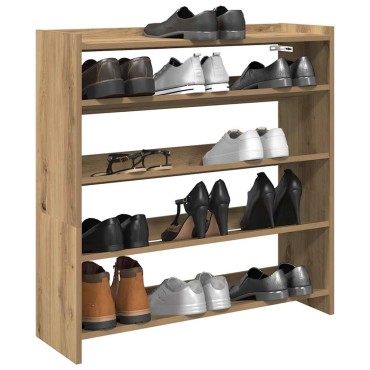 Ράφι παπουτσιών vidaXL Artisan Oak 80x25x81cm Κατασκευασμένο ξύλο