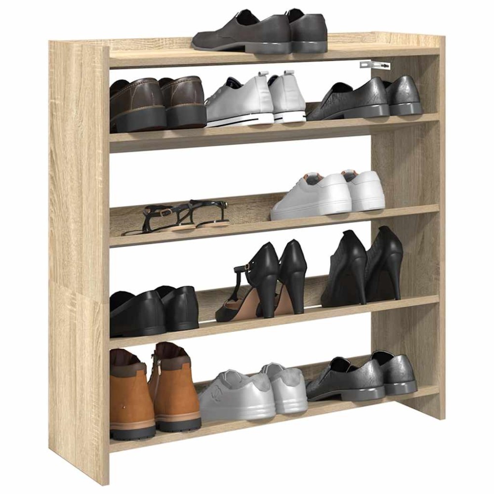 Ράφι παπουτσιών vidaXL Sonoma Oak 80x25x81cm Κατασκευασμένο ξύλο