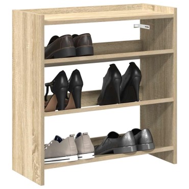Ράφι παπουτσιών vidaXL Sonoma Oak 60x25x62cm Κατασκευασμένο ξύλο