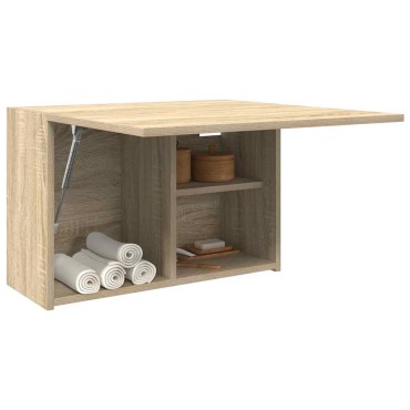vidaXL Ντουλάπι τοίχου μπάνιου Sonoma Oak 60x25x40cm Ξύλινη κατασκευή 1 τεμ.