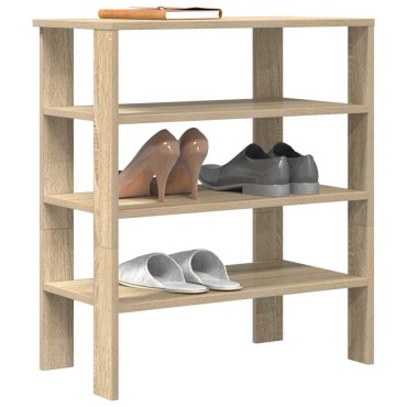 Ράφι παπουτσιών vidaXL Sonoma Oak 61x32x70cm Κατασκευασμένο ξύλο