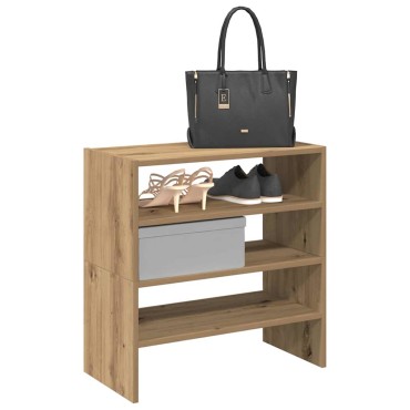 vidaXL Ράφια παπουτσιών 2 τμχ στοιβαζόμενα Artisan Oak 60x30x30,5cm