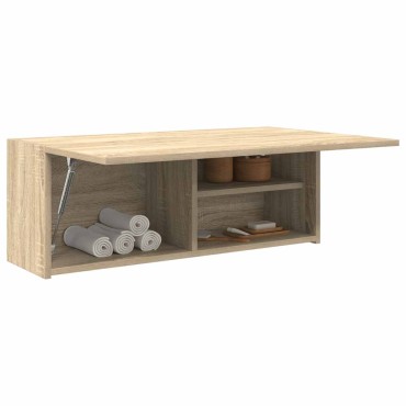 vidaXL Ντουλάπι τοίχου μπάνιου Sonoma Oak Κατασκευασμένο ξύλο 80x25x30 cm 1 τεμ.