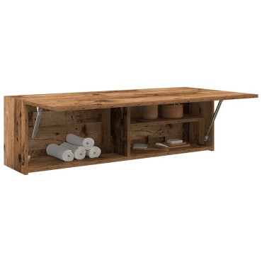 vidaXL Ντουλάπι τοίχου μπάνιου Παλιό ξύλο 100x25x30cm 1 τεμ.