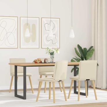 vidaXL Καρέκλες Τραπεζαρίας 4 τεμ. Λινές 45x54x86 cm