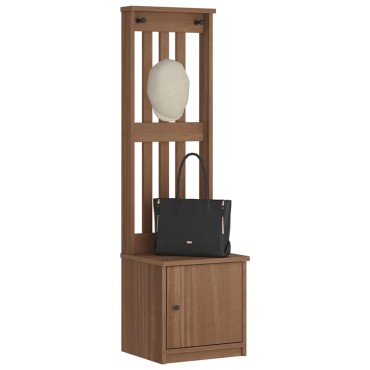 vidaXL Δέντρο χωλ "SANDENS" 45x40x159,5cmΠεύκο μασίφ ξύλο