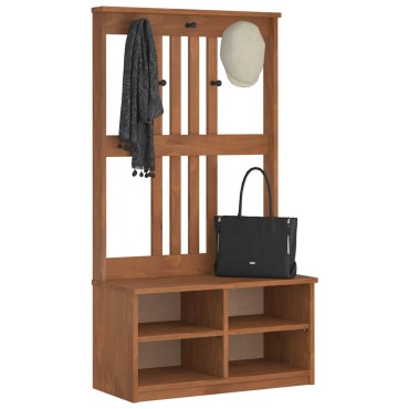 vidaXL Δέντρο χωλ "SANDENS" 87x40x159,5cm Πεύκο μασίφ ξύλο