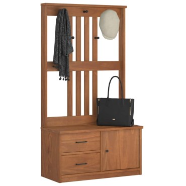 vidaXL Δέντρο χωλ "SANDENS" 87x40x159,5cm Πεύκο μασίφ ξύλο