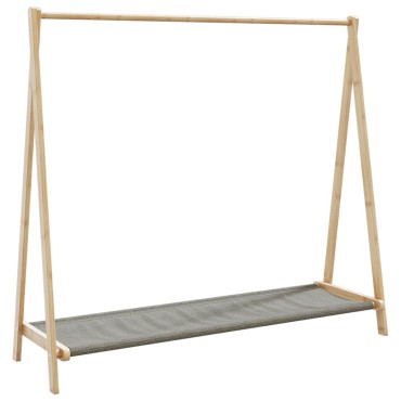 vidaXL Κρεμάστρα Ρούχων με Ράφια 106x34x102 εκ. Μπαμπού