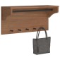 vidaXL Επίτοιχη κρεμάστρα παλτών SANDNES 87x30x42 εκ. Πεύκο μασίφ ξύλο