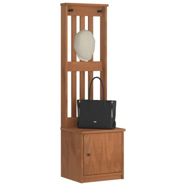 vidaXL Δέντρο χωλ "SANDENS" 45x40x159,5cmΠεύκο μασίφ ξύλο