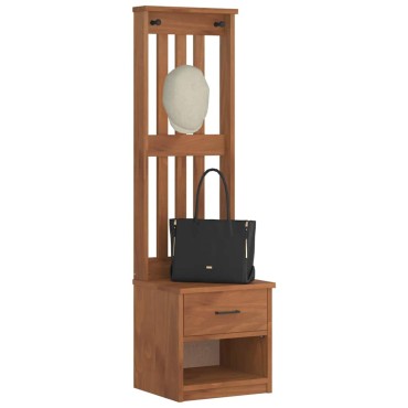 vidaXL Δέντρο χωλ "SANDENS" 45x40x159,5cmΠεύκο μασίφ ξύλο