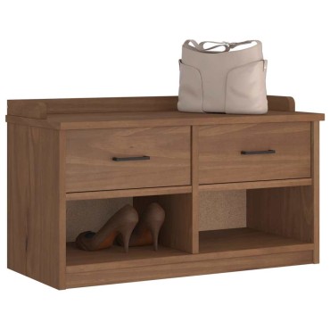 vidaXL Πάγκος διαδρόμου "SANDNES" 87x40x50cm Πεύκο μασίφ ξύλο 1 τεμ.
