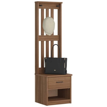vidaXL Δέντρο χωλ "SANDENS" 45x40x159,5cmΠεύκο μασίφ ξύλο