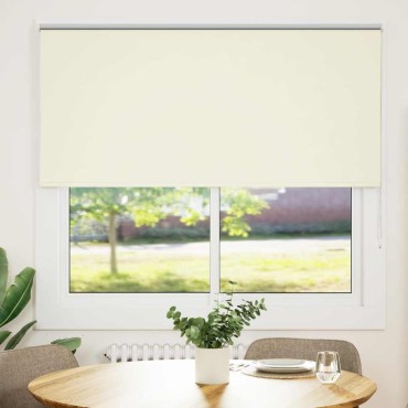 vidaXL Ρολέρ Μπλακάουτ Υπόλευκη 150x130 εκ. Πλάτος υφάσματος 146,6εκ.