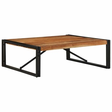 vidaXL Τραπεζάκι σαλονιού 100x100x35cm μασίφ ξύλο ακακίας 1 τεμ.