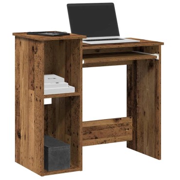 vidaXL Γραφείο με Ράφια Όψη Παλαιού Ξύλου 184x40x78cm Επεξ. Ξύλο 1 τεμ.