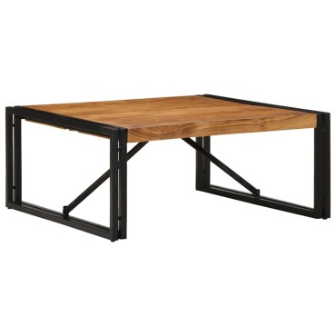 vidaXL Τραπεζάκι σαλονιού 80x80x35cm μασίφ ξύλο ακακίας 1 τεμ.