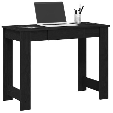 vidaXL Γραφείο Μαύρο 100x45x75cm από Επεξεργασμένο Ξύλο 1 τεμ.