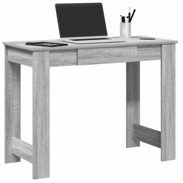 vidaXL Γραφείο Γκρι Sonoma 100x45x75cm από Επεξεργασμένο Ξύλο 1 τεμ.