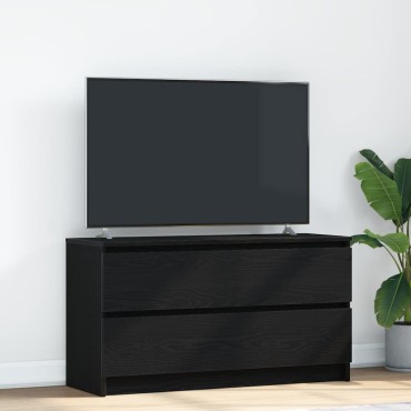vidaXL Έπιπλο Τηλεόρασης Μαύρο 100x35x54cm Επεξ. Επεξεργασμένο Ξύλο