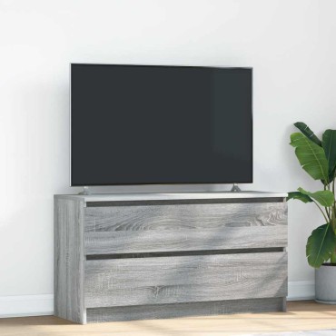 vidaXL Έπιπλο Τηλεόρασης Γκρι Sonoma 100x35x54cm από Επεξεργ. Ξύλο