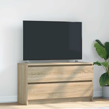 vidaXL Έπιπλο Τηλεόρασης Sonoma Δρυς 100x35x54cm Επεξ. Ξύλο