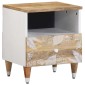 vidaXL Κομοδίνο 40x33x46cm από Μασίφ Ξύλο Μάνγκο 1 τεμ.