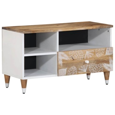 ντουλάπι τηλεόρασης vidaXL 80x33,5x46cm μασίφ ξύλο Mango