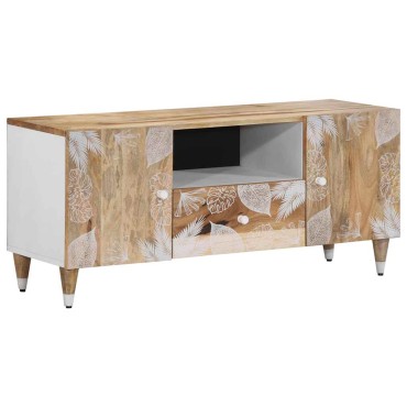 ντουλάπι τηλεόρασης vidaXL 105x33,5x46cm μασίφ ξύλο Mango