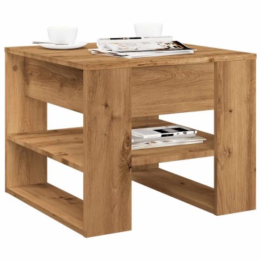 vidaXL Τραπεζάκι σαλονιού Artisan Oak 55,5x55x45cm Κατασκευασμένο ξύλο 1 τεμ.