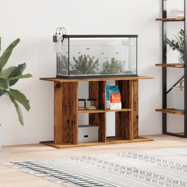 vidaXL Βάση ενυδρείου Παλιό ξύλο 100x40x60 cm Κατασκευασμένο ξύλο
