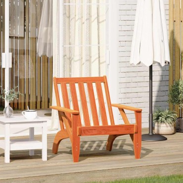vidaXL Καρέκλα κήπου Adirondack Wax Brown 75x77x77cm 1 τεμ.