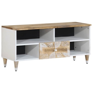 ντουλάπι τηλεόρασης vidaXL 100x33,5x46cm μασίφ ξύλο Mango