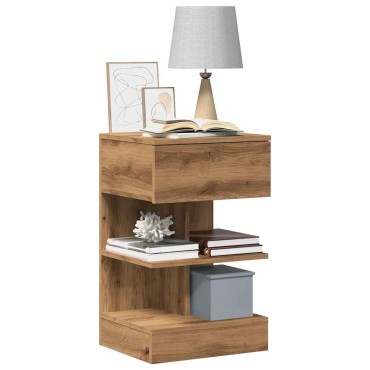 vidaXL Κομοδίνο ντουλάπι Artisan Oak 40x35x65cm Κατασκευασμένο ξύλο 1 τεμ.