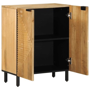 vidaXL Sideboard καφέ 60x33x75cm μασίφ ξύλο Mango