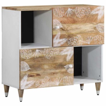 vidaXL Sideboard 80x33,5x75cm μασίφ ξύλο Mango