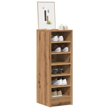 vidaXL Ντουλάπι παπουτσιών Artisan Oak 32x35x92cm Κατασκευασμένο ξύλο
