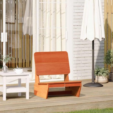 vidaXL Καρέκλα κήπου Wax Brown 60x64x70,5cm Στερεό ξύλο πεύκο 1 τεμ.