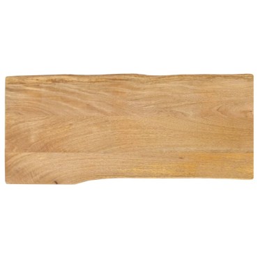 vidaXL Επιφάνεια Τραπεζιού 80x40x2,5cm Live Edge Μασίφ Ξύλο Μάνγκο 1 τεμ.