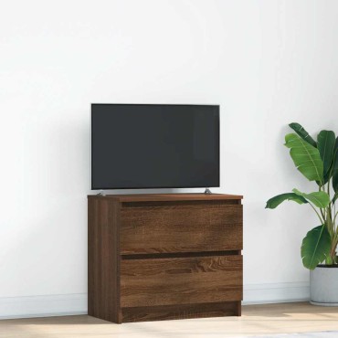 vidaXL Έπιπλο Τηλεόρασης Καφέ Δρυς 60x35x54cm Επεξεργασμένο Ξύλο