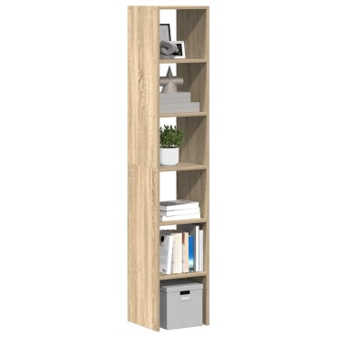 vidaXL Βιβλιοθήκες 2 τεμ. Στοιβαζόμενα Sonoma Δρυς 30x30x80cm