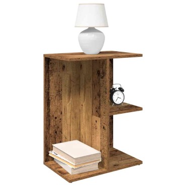 vidaXL Κομοδίνο Όψη Παλαιού Ξύλου 46,5x29x61cm από Επεξεργασμένο Ξύλο 1 τεμ.
