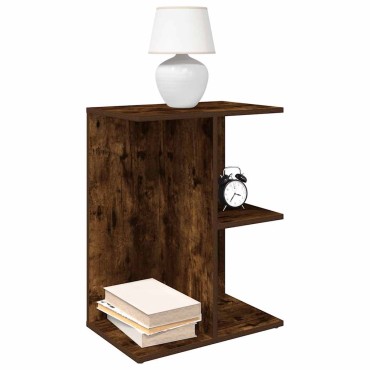 vidaXL Κομοδίνο Καπνιστή Δρυς 46,5x29x61cm Επεξεργασμένο Ξύλο 1 τεμ.